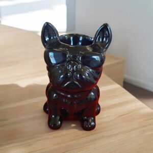 Brûle-Parfum Chien "Boubou" en Céramique – Diffuseur d’Huiles Essentielles et Cires Parfumées