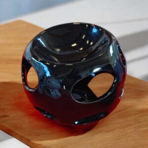 Brûle-parfum en céramique laquée moderne - diffuseur de parfum élégant