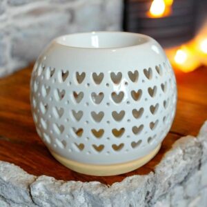 Brûle-Parfum Cœurs Ajourés – Chaleur et Romance
