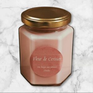 Bougie parfumée Fleur de cerisier - L&K Les Trésors de Madeleine