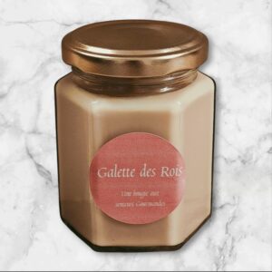 Bougie Galette des rois 145g – gourmande, chaude et réconfortante