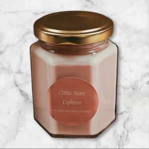 Bougie artisanale Cerise noire explosive - L&K Les Trésors de Madeleine