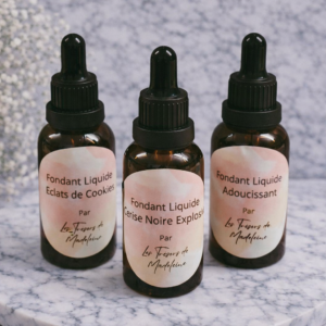 Fondant liquide parfumé en flacon 30 ml à 6,50€. Idéal pour brûleur ou diffuseur adapté.